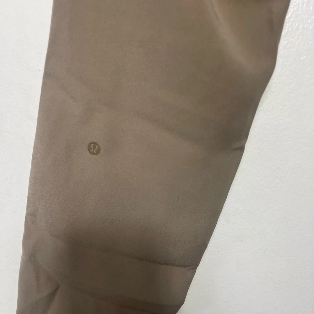Lululemon Womens  In High Rise Tan Stretch Fit Pants Drawstring